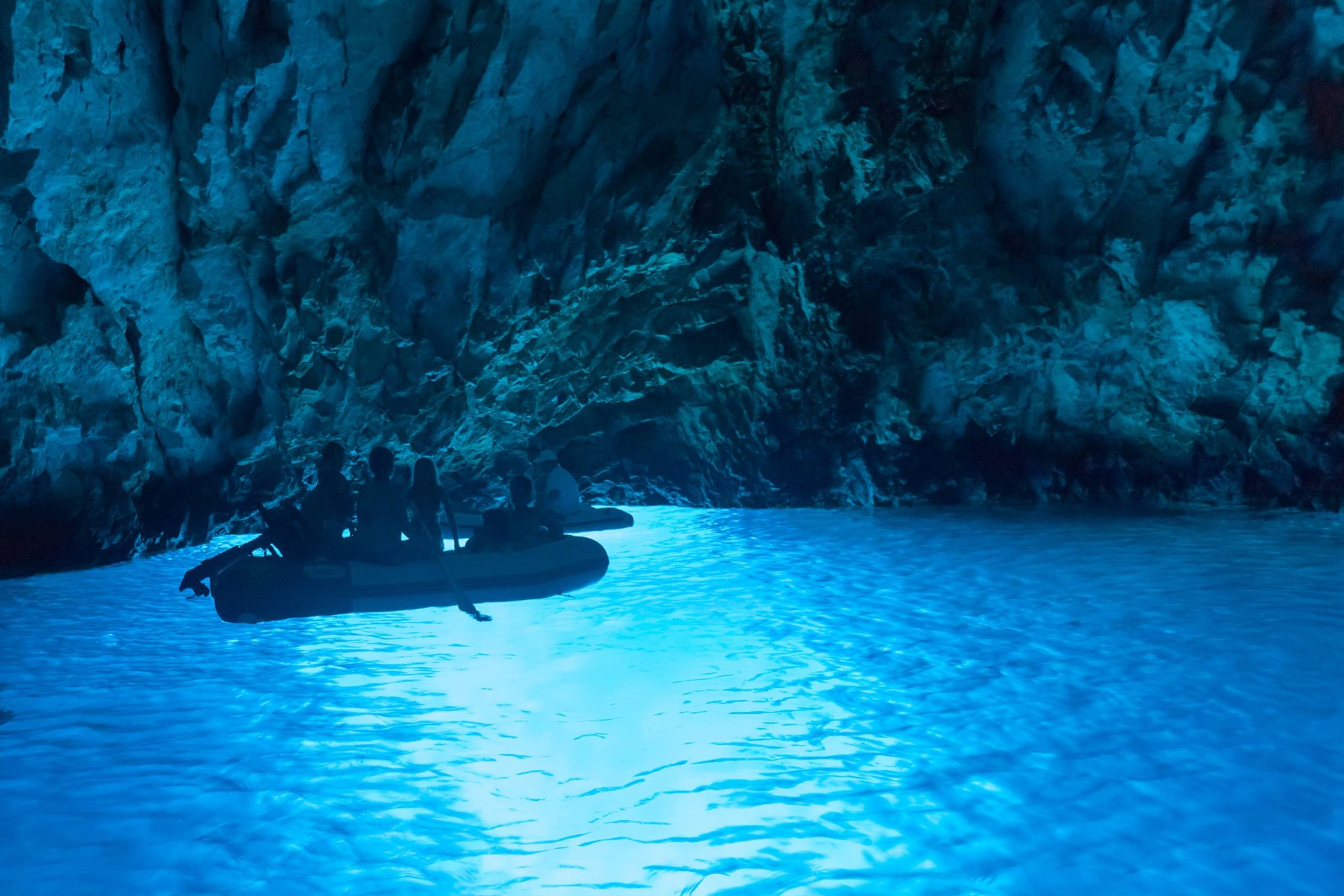 Blue Grotto in Vis, Croatia