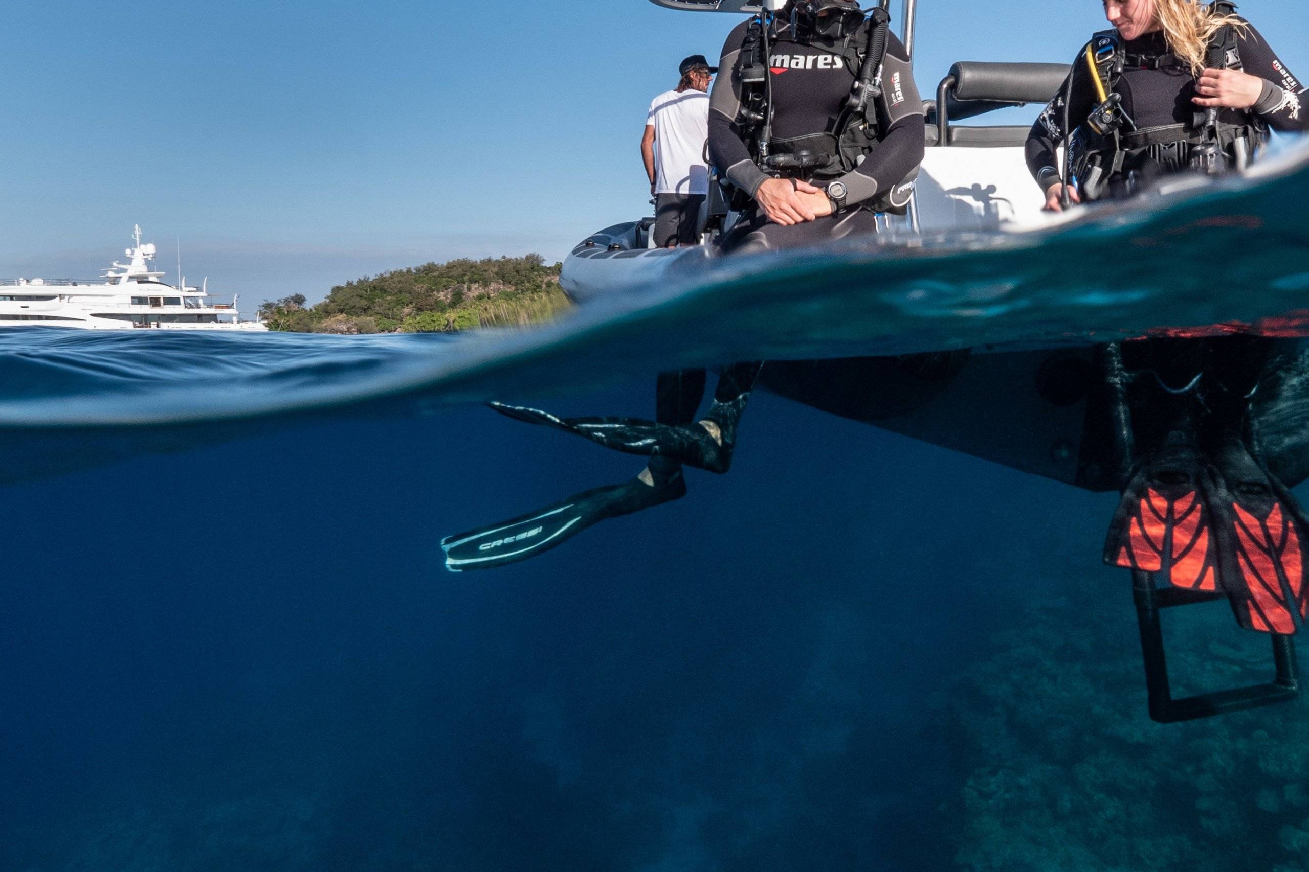 Diving at the Blue Lagoon