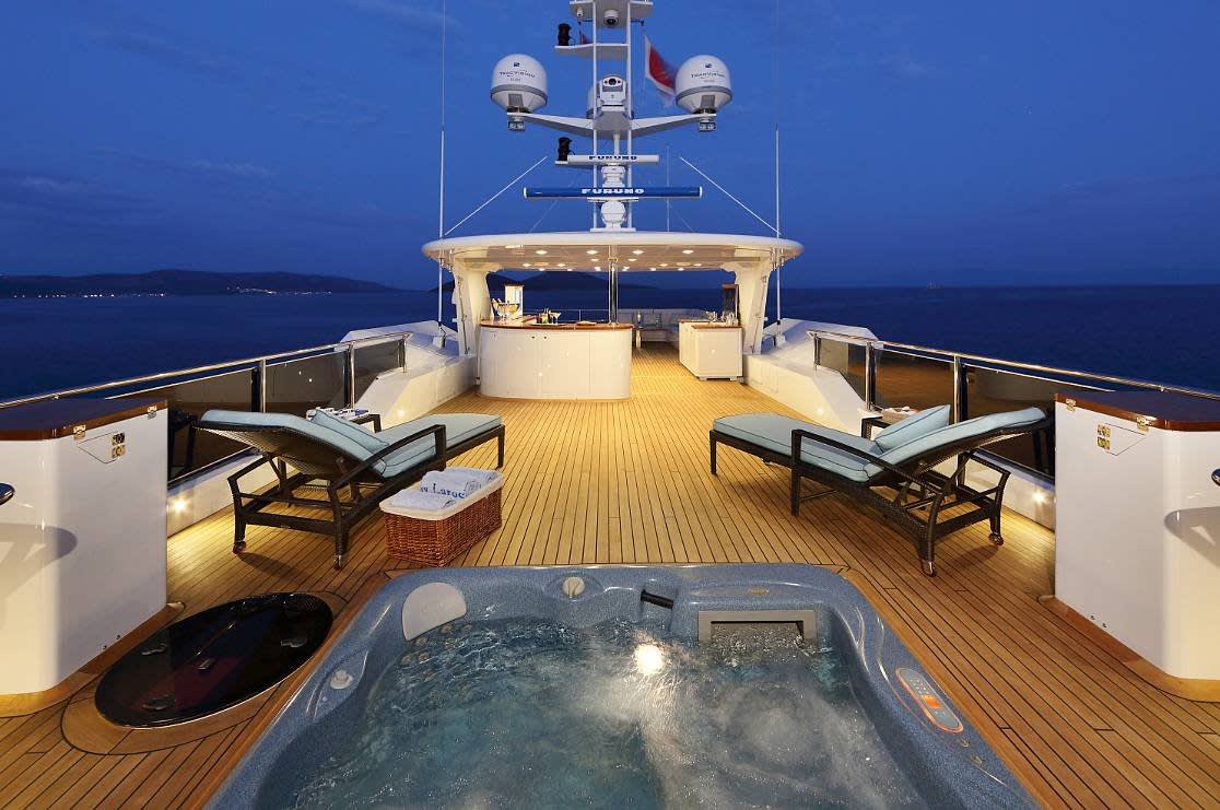 On deck jacuzzi      