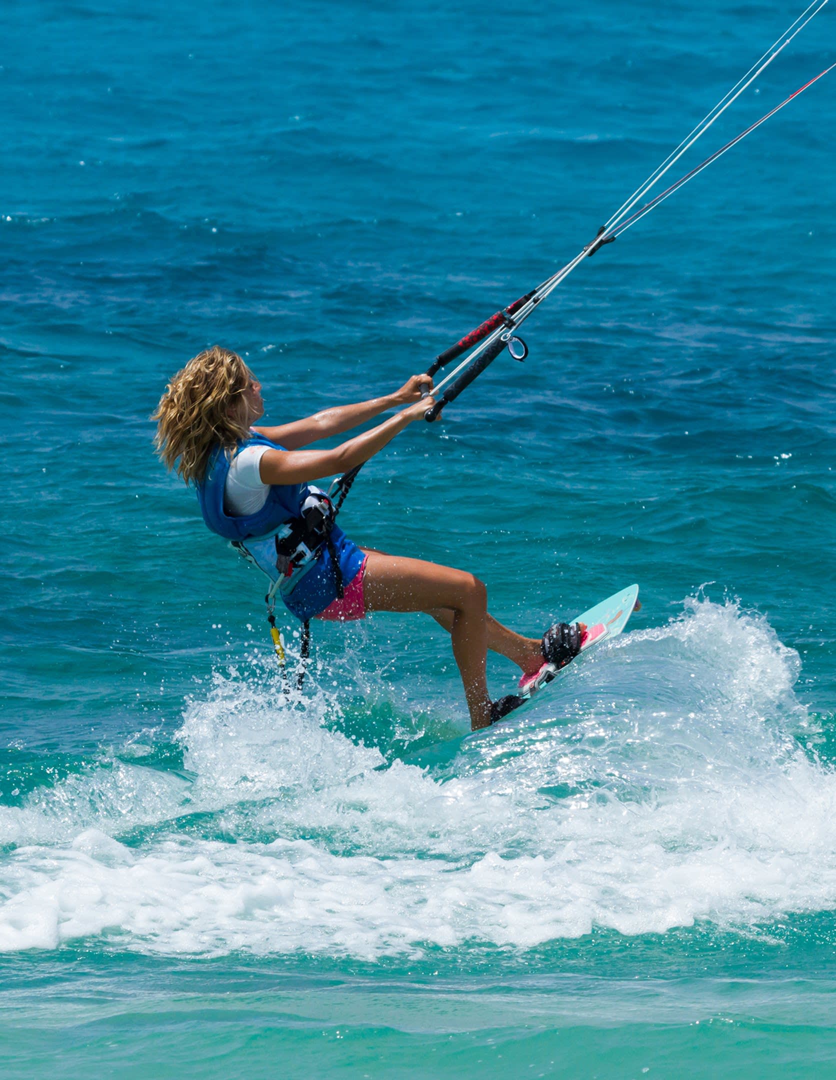 Kitesurfing at Green Island