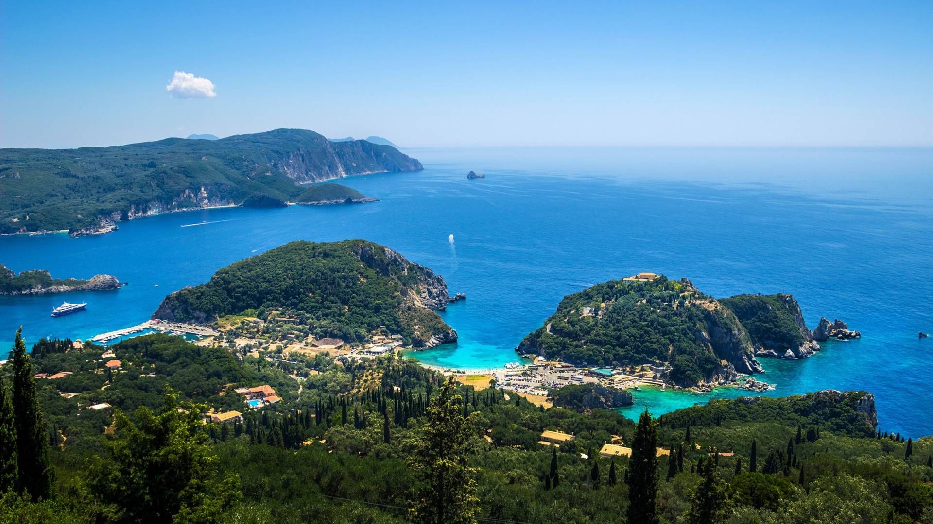 Olive Groves. Sapphire Waters.