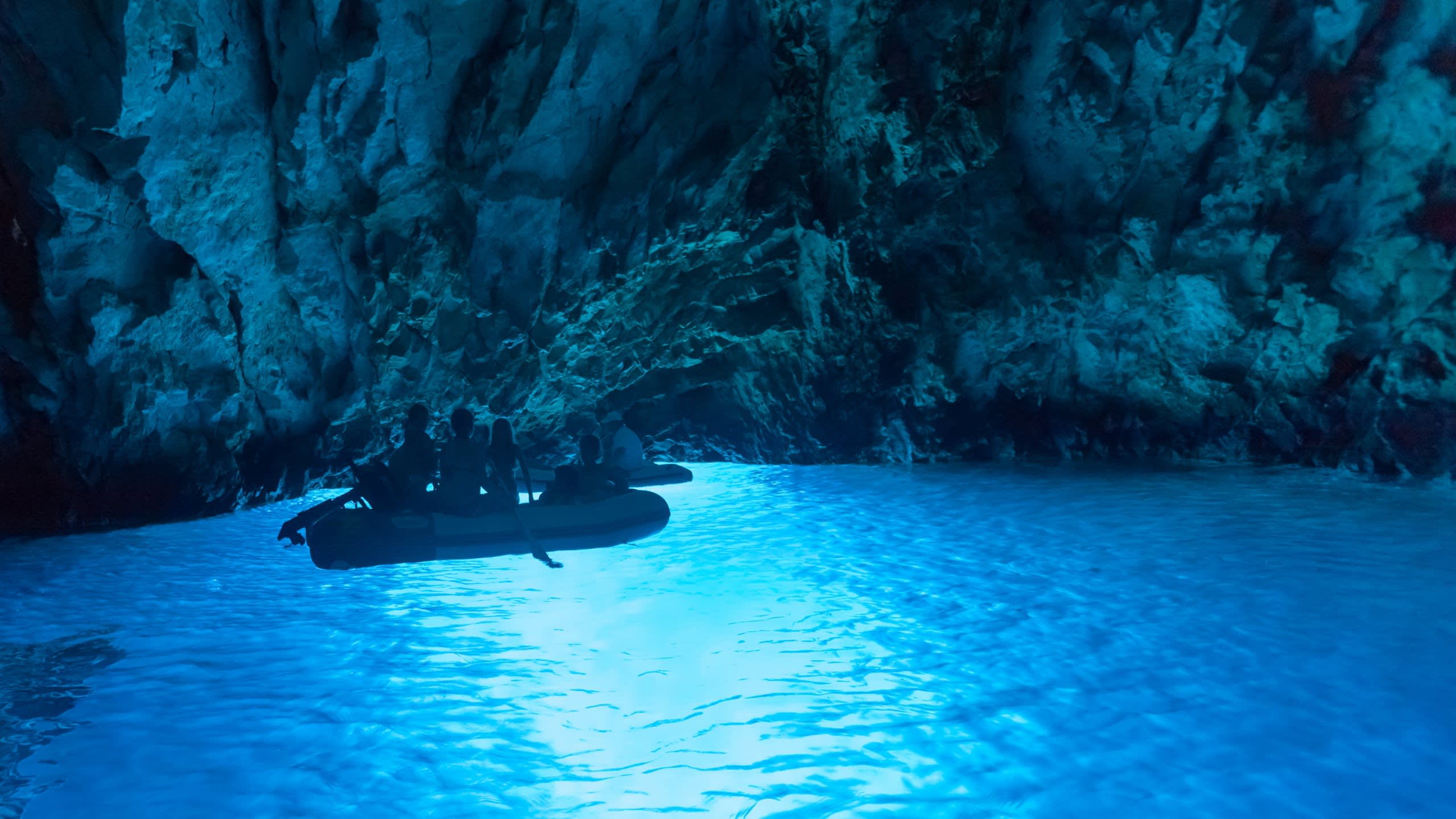 Blue Grotto in Vis, Croatia