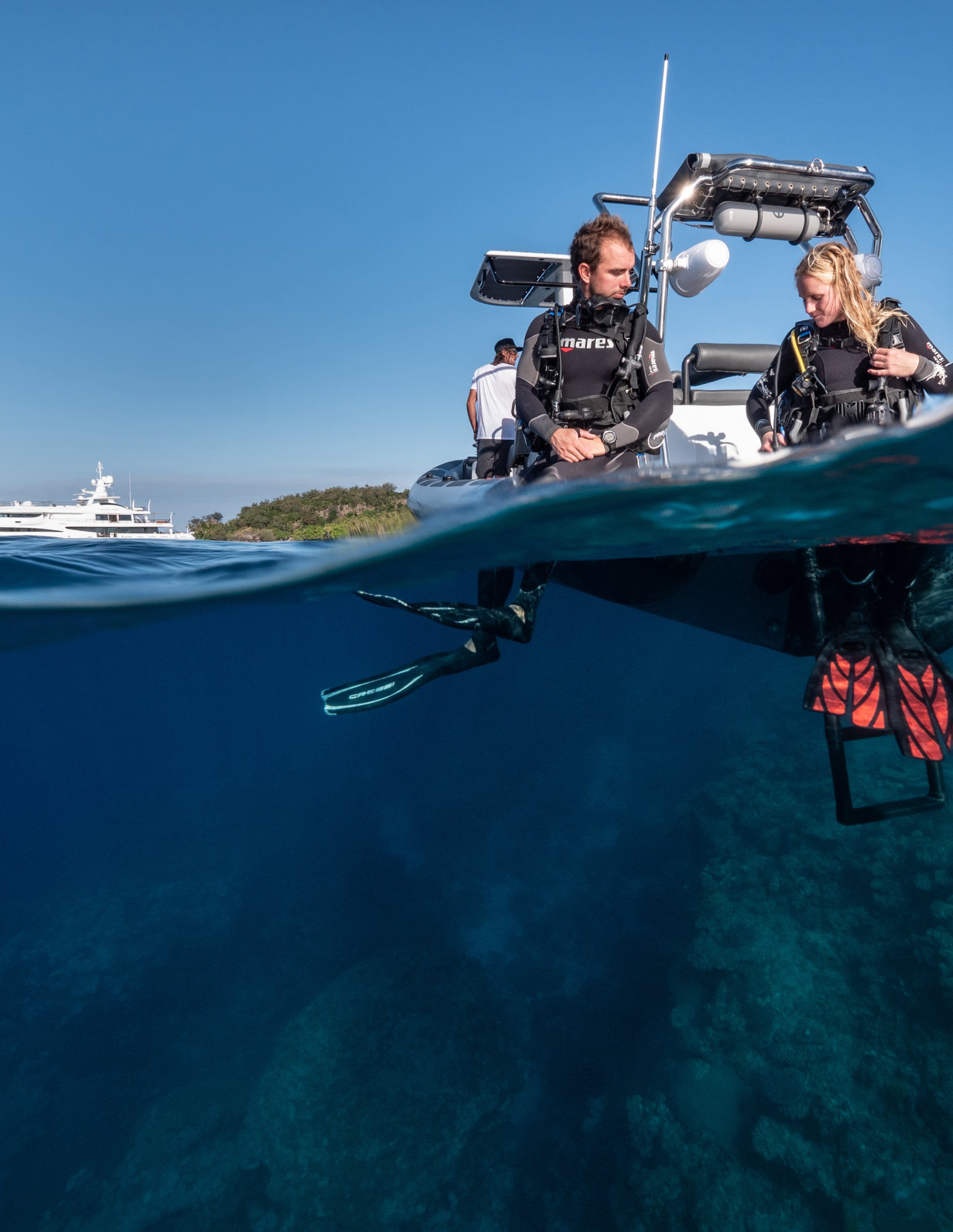 Diving at the Blue Lagoon
