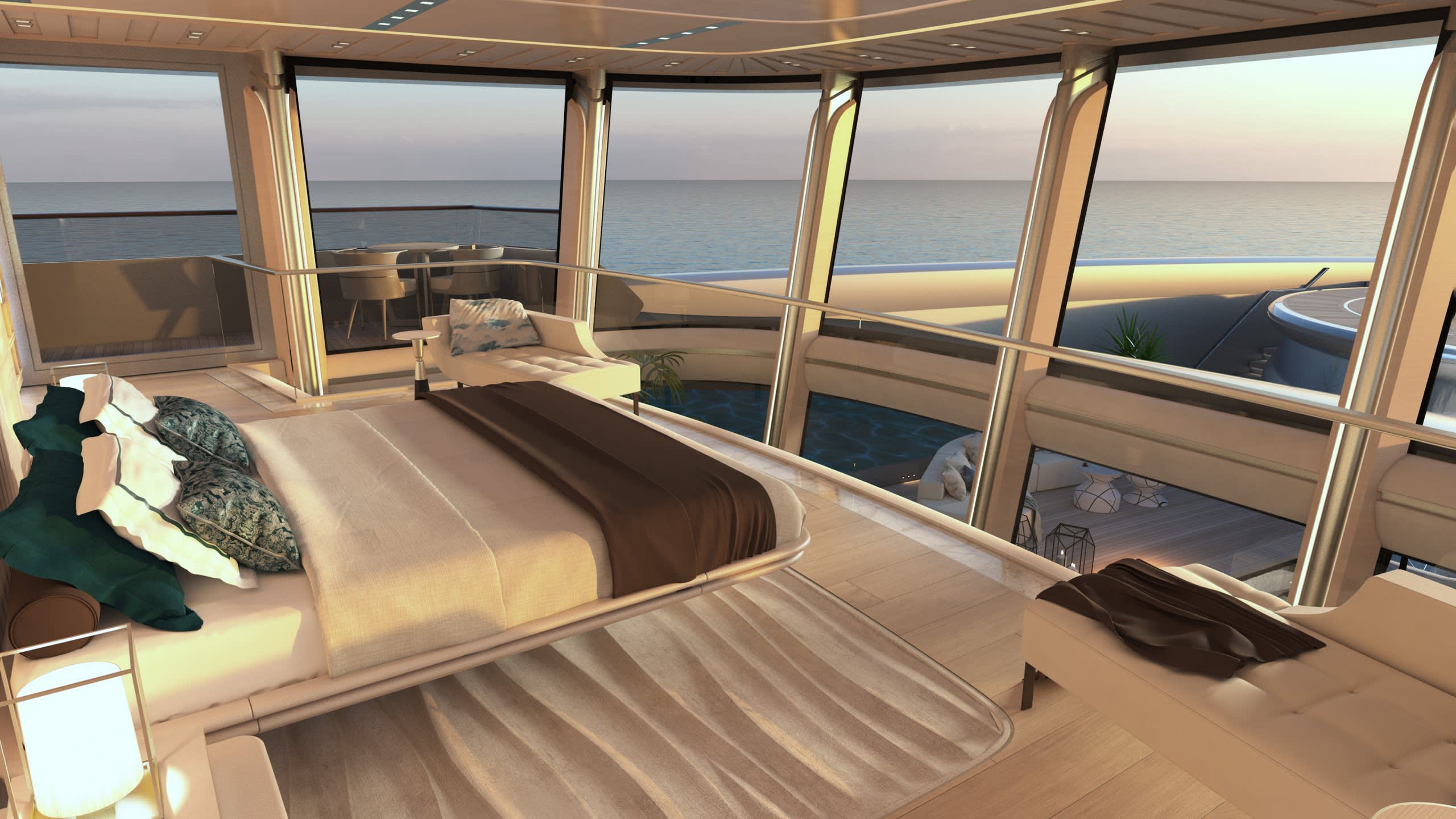 Main Deck Split-Level Owner’s Suite