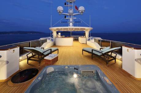 On deck jacuzzi      