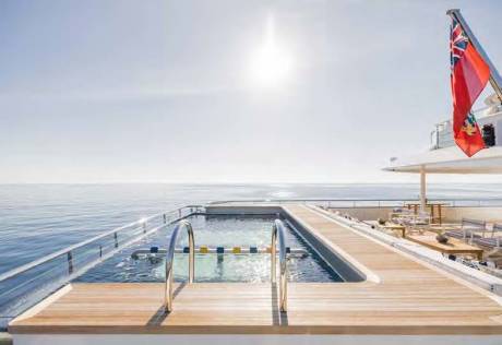 Glass bottomed pool