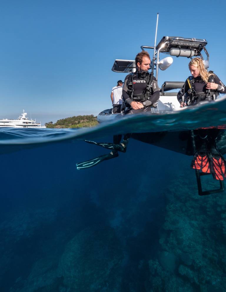 Diving at the Blue Lagoon